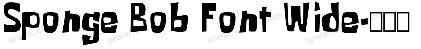 Sponge Bob Font Wide字体转换